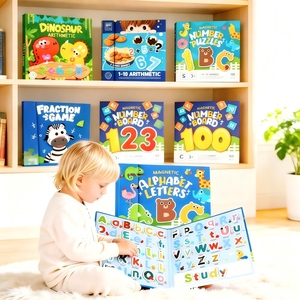 <span class=keywords><strong>Libro</strong></span> Pieghevole con Lettere Magnetiche dell'Alfabeto, Gioco Educativo <span class=keywords><strong>Montessori</strong></span> per l'Apprendimento dell'ABC, Giocattolo da Viaggio per Bambini in Età Prescolare - Product Image 1