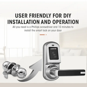 LS-8015 Khóa Cửa Khách Sạn Thông Minh Rfid Thẻ Chìa Khóa Hệ Thống <span class=keywords><strong>Mifare</strong></span> Phần Mềm Kỹ Thuật Số Letch Đơn - Product Image 2