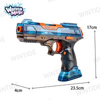 Pistolet à eau électrique transparent WANNA MAGIC, chargeur 75 ml, lanceur automatique, portée 6 m, jouet d'extérieur estival unisexe