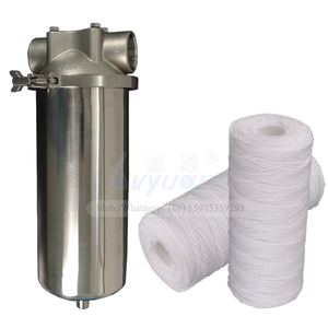 Abrazadera de tratamiento de agua de 10 pulgadas de acero inoxidable 316L para carcasa de filtro de cartucho industrial para equipos de filtración de vino - Product Image 1