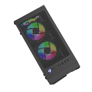 Boîtier de <span class=keywords><strong>PC</strong></span> <span class=keywords><strong>Gamer</strong></span> avec panneau frontal en métal ABS personnalisé, bande <span class=keywords><strong>RGB</strong></span>, 24 ans d'expérience en fabrication - Product Image 3
