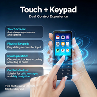TIQ MINI M5 Mini Smartphone Intelligent Android 13 2120mAh 2G 3G 4G Réseaux Américains Double SIM Clavier Tactile et à Boutons