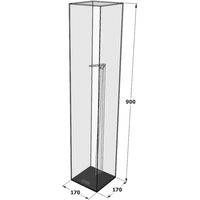 Jihong acrylique présentoir pmma présentoir acrylique cricket bat vitrine
