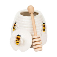 Personnalisé En Céramique Abeille Miel Pot