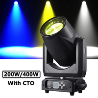 FEIYUEYUE Projecteur LED mobile COB RGBW 200W/400W avec zoom, 11 canaux DMX, CRI 95 pour théâtre et événements