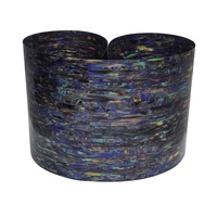 Tambour 0.5mm Instrument de musique Déco Celluloïd Feuille Bleu Abalone