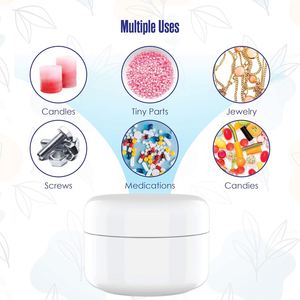 Pots cosmétiques en plastique PP à double paroi de 100 ml et 200 ml avec couvercle à vis, couleur personnalisée, pour crème visage et corps, beurre corporel, gommage, OEM disponible - Product Image 3