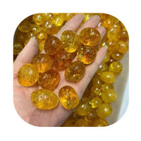 Pierres précieuses en vrac, vente en gros, 20-30 mm, pierres semi-précieuses polies de qualité supérieure, citrine dorée, pierres roulées pour la décoration