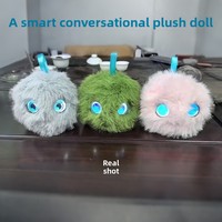 Boneka Silikon Interaktif Suara Pintar, Mainan AI Pendamping dengan Mata LED, Hadiah Bercerita untuk Anak Usia 5-7 Tahun (Unisex)