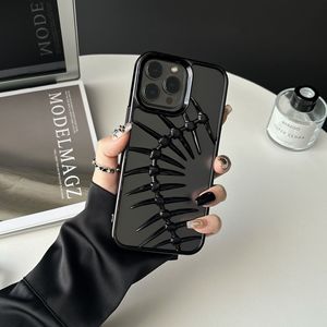 Coque de téléphone 3D en os de poisson évidée, ultra-fine, à dissipation thermique, anti-rayures, cadre nu, pour <span class=keywords><strong>iPhone</strong></span> 16 Pro Max – Meilleure vente - Product Image 3