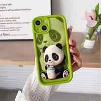 Coques de téléphone portable antichoc en gros avec motifs de pandas mignons pour iPhone 17 Air 16 15 Plus Pro Max 14 13 12 11 X, personnalisables avec logo