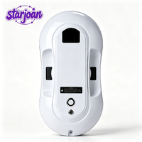 Robot de nettoyage de vitres automatique en gros, modèle à un bouton, forte aspiration, pulvérisation ultrasonique double, pour usage professionnel