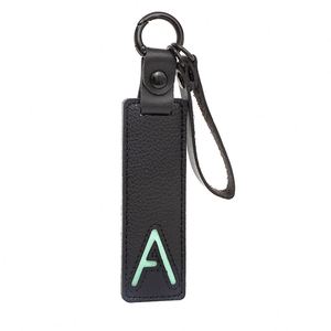 Porte-clés avec 26 lettres de l'alphabet anglais, accessoires de voiture en cuir modernes, petit pendentif simple personnalisable - Product Image 3