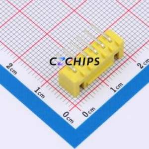 BX-HA2.54-6PWZ-Y Wire-to-Board Pin Header Bent Lead Through Hole,P=2.5mm Connector 1x6P 2.5mm Right Angle Insert XHB - Product Image 2