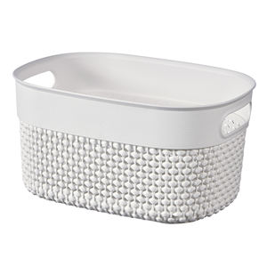 Panier en plastique MOD. FILO XS 23.5X17.5 H 12CM 3.5LT BLANC - Product Image 1