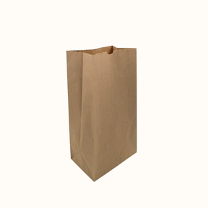 Sacs en papier brun SOS avec fond plat pour l'épicerie écologique, transport pratique d'articles alimentaires et d'articles ménagers - Product Image 1