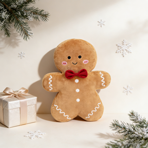 Omino di Pan di Zenzero in Peluche Super Morbido Ricamato con Orecchie Mobili, Regalo di Natale <span class=keywords><strong>per</strong></span> Bambini - Product Image 2