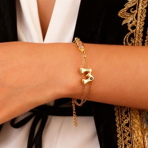 สร้อยข้อมือตัวอักษร DIY 12 ราศีเกิด 26 ตัวอักษร พร้อมสีติดทนนาน - Product Image 3