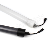 Coque noire Artnet Adressable DMX 360 LED Pixel Tubes LED RGB Tube pour DJ Lighting