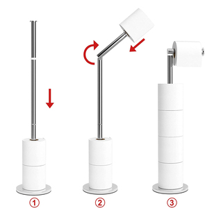 In Stock <strong>Free</strong> <strong>Standing</strong> Bathroom <strong>Toilet</strong> Tissue Paper <strong>Roll</strong> <strong>Holder</strong> Stand Stainless Steel <strong>Toilet</strong> Paper <strong>Holder</strong> <strong>Standing</strong> - Product Image 5