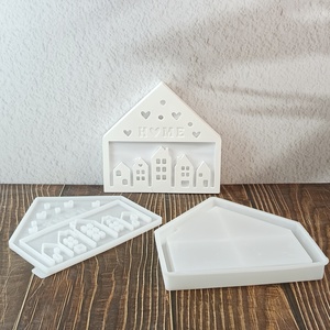 Outils de gâteau en silicone 3D pour maison de cinq étages écologiques faits à la main plateau de rangement sûr de qualité alimentaire avec sac pour usage commercial - Product Image 5