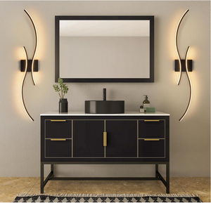 Aplique de pared moderno de nuevo diseño, luz de pared Led de tira larga, lámpara de pared interior de diseño de onda de 39 pulgadas para luz de baño de sala de estar - Product Image 2