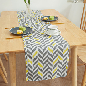 Luce di Ychon di lusso stampato biadesivo pattinato tavolo runner <span class=keywords><strong>cotone</strong></span> poliestere <span class=keywords><strong>tovaglia</strong></span> per feste di nozze per la decorazione della casa - Product Image 3