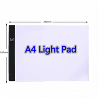 R-DB A2 A3 A4 Tableta de Luz LED con USB/Tipo C, Brillo Regulable, para Pintura Diamante