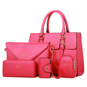 Sac à main pour femme en cuir PU, sacs messager de luxe pour femme, sacs à bandoulière, ensemble de 5 pièces, sac à main pour femme - Product Image 4
