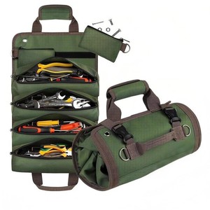 Kit de Herramientas Enrollable, Bolsa de Almacenamiento de Herramientas de Tela Oxford, Bolsa de Herramientas para Auto, Kit Multifuncional para Electricistas - Product Image 1