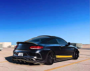Cao bóng PSM phong cách sợi carbon W205 C63 phía sau khuếch tán Carbon góc cho Mercedes-Benz C-Class W205 C63 Amg Coupe - Product Image 4