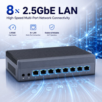 Mini PC Industrial Q30900GE Intel I3 I5 I7 con 8 Puertos LAN 2.5G, Plataforma de Computación en Red Empresarial, Sistema Multi-NIC Edge
