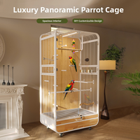 Cage à pigeons d'angle grande taille écologique, cage à oiseaux en bois pour perroquets, nichoir en bois à vendre