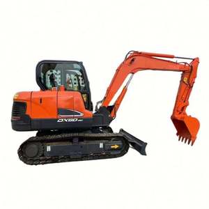 Excavadora Compacta Develon DX60D de 6 Toneladas, Mini Excavadora con Giro de Cola Cero, Motor Yanmar Stage V, Lista para Trabajar en Construcción Urbana - Product Image 1