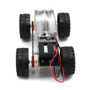 ชุดประกอบรถยนต์โลหะ 4WD ของเล่นวิทยาศาสตร์เพื่อการศึกษาสำหรับเด็กอายุ 7-9 ปี ใช้พลังงานจากแบตเตอรี่ - Product Image 3