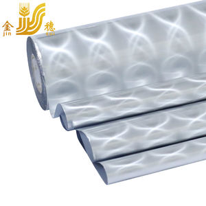 JINSUI الحراري الترقق PET الفضة احباط لفة صناعة الكرتون المعدنية التعبئة والتغليف الساخنة ختم البلاستيك بالليزر للورق - Product Image 4