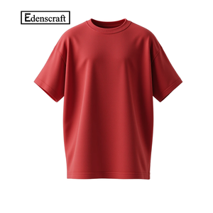 Camiseta de Algodón Grueso para Hombre SQ1201012, Manga Corta, Tendencia de Verano, Moda Casual Juvenil, Cuello RED, Color Sólido, Ecológica, Hugos - Product Image 2