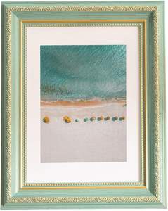 Cadre <span class=keywords><strong>photo</strong></span> scandinave minimaliste personnalisé en bois massif blanc, brut, non fini, peint et enduit, pour affichage de photos et certificats - Product Image 2