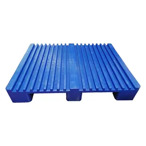 1050*760*175 tubo de acero de alta resistencia reforzado uso duradero reutilizable logística industria sólida HDPE palé de plástico de impresión