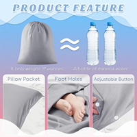 Drap de lit autobronzant réutilisable pour le corps, respirant et léger