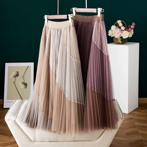Hot Selling Ladies New Design <strong>Skirts</strong> Woman <strong>Patchwork</strong> Long <strong>Skirt</strong> - Product Image 1