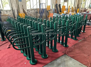 Bolardo de Tráfico Desmontable Verde/Amarillo con Asa Superior y Anillo de Cadena Lateral, para Seguridad Vial <span class=keywords><strong>en</strong></span> Zonas Residenciales, Plazas y Carreteras - Product Image 4