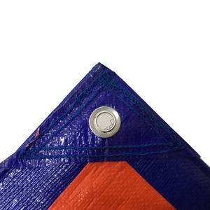 Bâche en PE industrielle imperméable, robuste, prête à l'emploi, en tissu 170g, bleu et <span class=keywords><strong>orange</strong></span>, pour couverture de balcon - Product Image 4