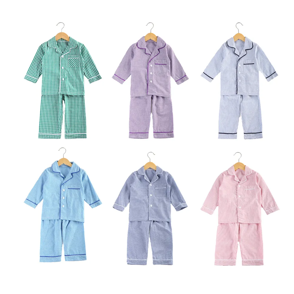 Bộ Đồ Ngủ Hai Mảnh Tay Dài 100% Cotton Bán Sỉ, Bộ Đồ Ngủ Cho Bé Kiểu Anh Chị Em Ruột