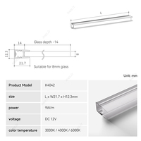 Éclairage LED Moderne en Aluminium pour Meubles, Vitrines et Présentoirs – Fabrication OEM/ODM – Écologique, Durable, Argenté – Idéal pour la Maison, la Cuisine et la Chambre