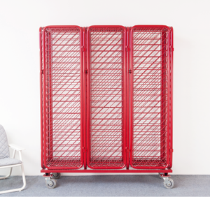 Multifunction Steel Storage Rack Metal with Adjustable Shelves Sturdy Casters Optional