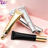Gloss à lèvres végétalien à marque privée, applicateur métallique à tête céramique, tube souple, hydratant, haute pigmentation, brillance intense