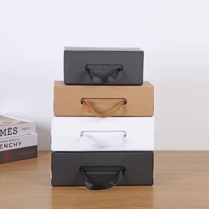 Eco-Friendly Garment Shoes Corrugated Packing Newborn Gift <b>Box</b> Luxury Customized Shipping Cardboard Boxes with Handle - Product Image 1