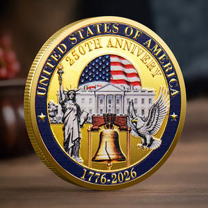 Moneta commemorativa del 250° anniversario dell'indipendenza degli Stati Uniti, Libertà e Aquila, Moneta rotonda in ferro della Casa <span class=keywords><strong>Bianca</strong></span> - Product Image 1