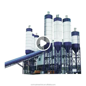 Usine de dosage de béton prêt à l'emploi à faible coût 90m3/h Centrale à béton entièrement automatique avec silo à ciment